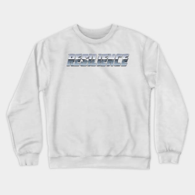 Resilience Sticker Crewneck Sweatshirt by anacarminda